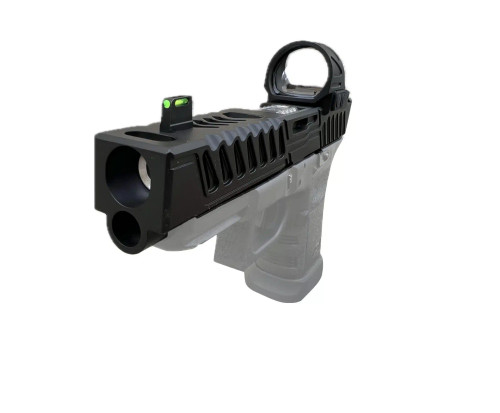 Gen 1, 2, 3, 4 Compatible Slide! Stripped MKII Bullnose RMR Cut Slide For  Glock 22 40SW G22 Slide-- Works with Trijicon RMR/SRO, Holosun 407C/507C/508T, ADE RD3-019 Stingray, RD3-020 Raptor, RD3-023 Valkyrie Gen2