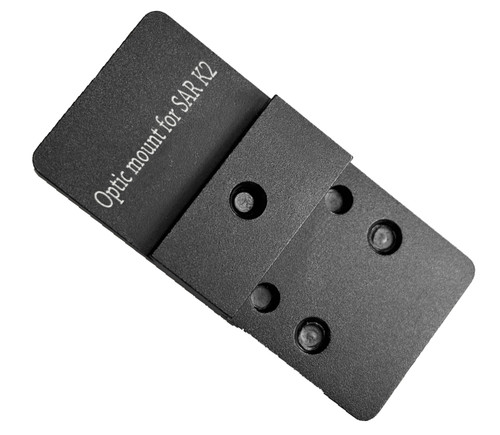 Optic Mount Plate for SAR USA K2 45/P8S/P8L Pistol To fit on Holosun 407K/507K,Sig Sauer Romeo Zero, Swampfox Sentinal,Vortex Venom/Viper/Defender CCW,Burris Fastfire C,Docter,JPoint,Shield RMSc/RMS, Riton MPR D2,Crimson Trace1550, Cyelee Red Dot