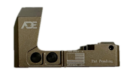 ADE RD3-022 Artemis FDE/TAN Body Color Shake Awake, Multi Reticle Red Dot+Optic Plate for Beretta APX Pistol