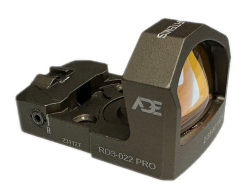 ADE RD3-022 Artemis FDE/TAN Body Color Shake Awake, Multi Reticle Red Dot+Optic Plate for Beretta APX Pistol