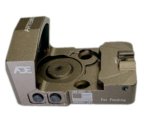 ADE RD3-022 Artemis FDE/TAN Body Color Shake Awake, Multi Reticle Red Dot+Optic Plate for Beretta APX Pistol