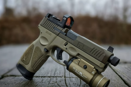 ADE RD3-022 Artemis FDE/TAN Body Color Shake Awake, Multi Reticle Red Dot+Optic Plate for Beretta APX Pistol