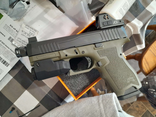 ADE RD3-029 Trumpet Shake Awake GREEN Dot Sight + Optic Plate for for Beretta APX Pistol