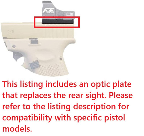 ADE Delta RD3-012 PRO Shake Awake+Multi Reticle Red Dot + Optic Mounting Plate for SAR USA CM9 Pistol