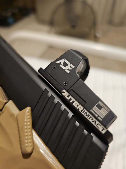 ADE RD3-006 Motion Awake Green Dot Reflex Sight + Optic Mounting Plate for SAR USA - ST9 Pistol