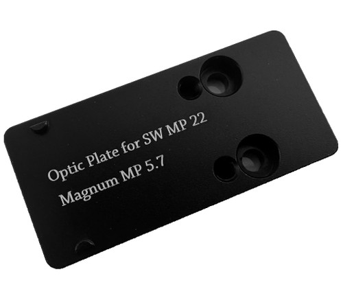 Optic Red Dot Mounting Plate for Smith & Wesson SW MP 22 Magnum and MP 5.7 Pistols - Compatible with Docter/Noblex,Vortex Venom,Burris Fastfire,HEX Dragonfly,Leica Tempus,Cyelee Calf X1/X1 V2 Red Dot