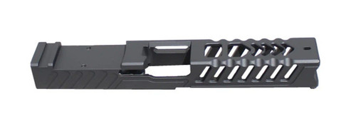 Gen 1, 2, 3, 4 Compatible Slide! Stripped MKII Bullnose RMR Cut Slide For Glock 23 Slide-- Works with Trijicon RMR/SRO, Holosun 407C/507C/508T, ADE RD3-019 Stingray, RD3-020 Raptor, RD3-023 Valkyrie Gen2
