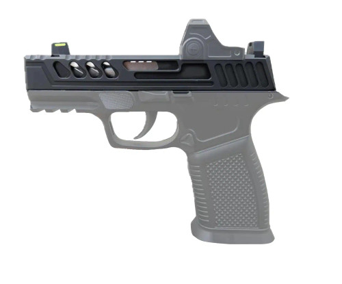 Gen 1, 2, 3, 4 Compatible Slide! Stripped MKII Bullnose RMR Cut Slide For Glock 23 Slide-- Works with Trijicon RMR/SRO, Holosun 407C/507C/508T, ADE RD3-019 Stingray, RD3-020 Raptor, RD3-023 Valkyrie Gen2
