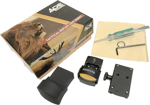 Ade Advanced Optics BERTRILLIUM RD3-013 Red Dot Reflex Sight + Optic Mounting Plate for Ruger Security 9 Pistol + Standard Picatinny Mounting Plate
