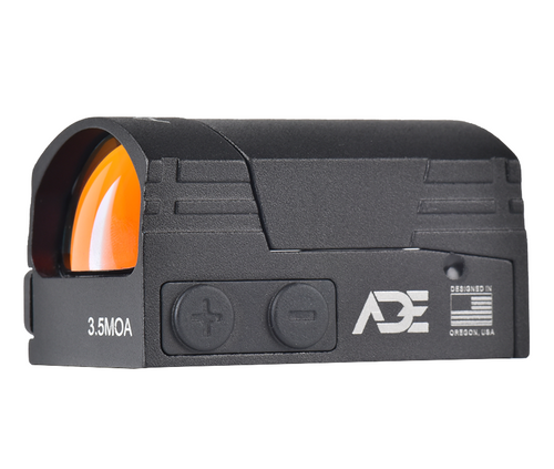 Ade Advanced Optics ARES Pro RD3-028 PRO Motion Awake Motion Awake Red Dot Sight + Weather Shield + Optic Mounting Plate for Ruger Security 9 Pistol + Standard Picatinny Mounting Plate