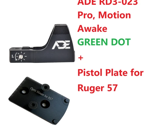 ADE RD3-023 Green Dot + Optic Mounting Plate for Ruger 5.7/Ruger 57 Pistol