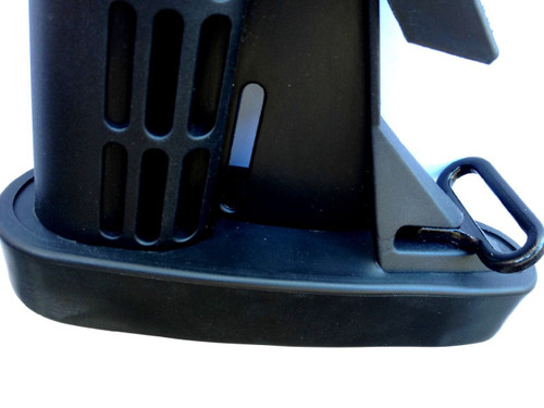 Ribbed Stealth Slip On Rubber Combat Buttpad Butt Pad For 6 Position Rifle Collapsible Stock AR-15 AR15 M4