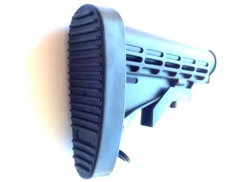 Ribbed Stealth Slip On Rubber Combat Buttpad Butt Pad For 6 Position Rifle Collapsible Stock AR-15 AR15 M4