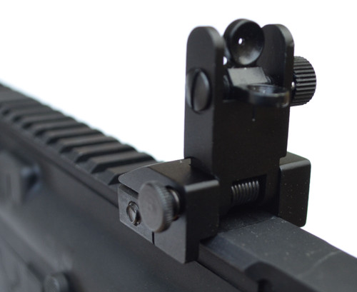Premium Flip Up Sight Front/Rear Set !! Fits All Picatinny Rails and Flattop's !