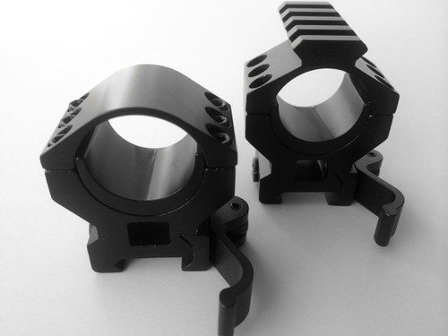 30mm  Heavy Duty Quick Detach Qd Riflescope MEDIUM Rings Set+Picatinny Top
