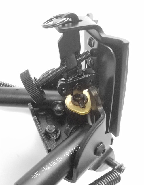 9"-13" SWIVEL ROTATE Pivot Bipod +Rail Adapter Fit Remington Ruger Savage Rifle