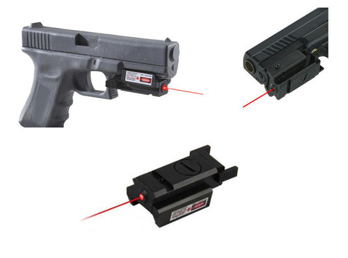 ADE LS001R Pistol Low Profile Compact Red Laser Sight, Picatinny, Weaver, GLK, S&W, SIG, XD