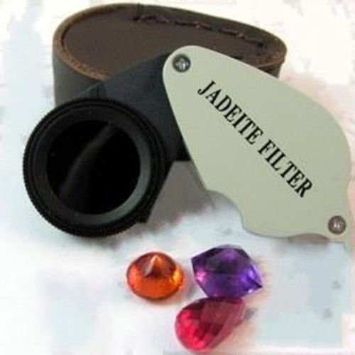 Chelsea (Jadeite) Filter Gemstone/4 Gems,Testing, Loupe