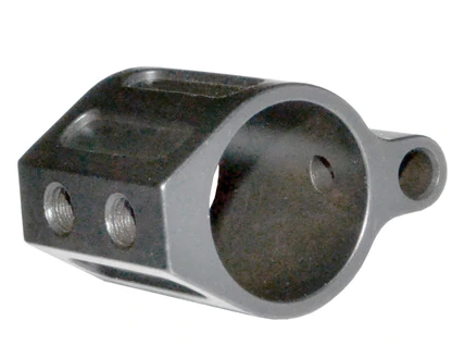 Low Profile Micro .223 Rifle STEEL Gas Block & Roll Pin .750 HideUnder quad rail