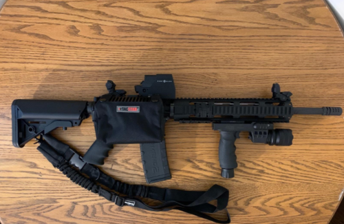 Ade Advanced Optics HG03 Rifle Vertical Foregrip Grip + 600 Lumen Flashlight and Green Laser Combo Sight