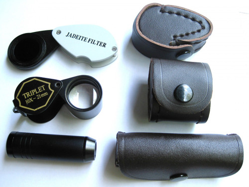 Spectroscope, Chelsea Filter, Jewelers Loupe,  3 bundle