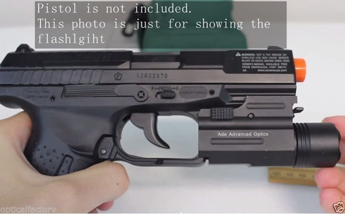 STROBE Quick Release Tactical 200 Lumen Led Cree Powered Pistol Flashlight Light