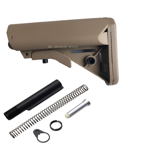 GEN 3 Kit! MADE IN USA FDE SOPMOD MIL SPEC STOCK BUTTSTOCK + BUFFER TUBE KIT FLAT DARK EARTH match magpul color