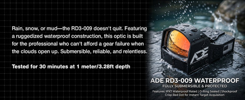 Ade Optics Compact Shake Awake RD3-009 Red Dot Reflex Sight Pistol for 1911 Pistol with COLT GI  Rear Sight