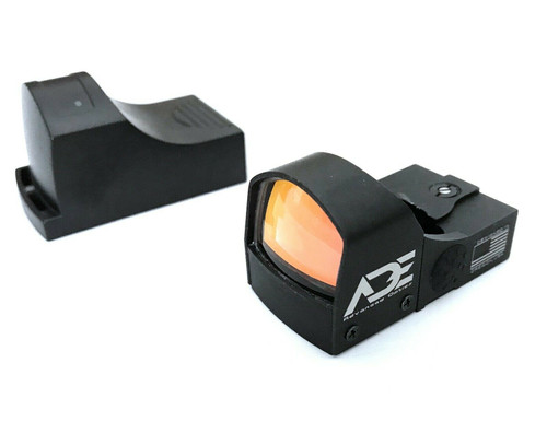 Ade Advanced Optics Shake Awake RD3-009 Compact Red Dot Reflex Sight +Optic Mounting Plate for All GLOCK (Non-MOS) Standard models Canik TP9SF TP9SA  and Taurus GX4, G3C & G3 with factory steel sights pistol