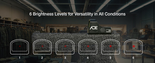 Ade Advanced Optics Shake Awake RD3-009 Compact Red Dot Reflex Sight +Optic Mounting Plate for All GLOCK (Non-MOS) Standard models Canik TP9SF TP9SA  and Taurus GX4, G3C & G3 with factory steel sights pistol