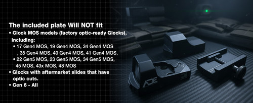 Ade Advanced Optics Shake Awake RD3-009 Compact Red Dot Reflex Sight +Optic Mounting Plate for All GLOCK (Non-MOS) Standard models Canik TP9SF TP9SA  and Taurus GX4, G3C & G3 with factory steel sights pistol