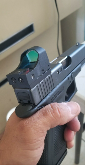 Ade Advanced Optics RD3-009 Shake Awake Compact MINI Red Dot Reflex Sight  + Optic Mounting Plate for Springfield XD, MOD.2,XDm,XDS,XDE, Hellcat(Non-OSP) Pistol