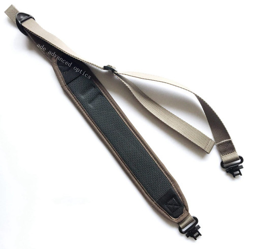 FDE/TAN color! Hunting Rifle 2 Point Sling Mil-Spec Swivels, Shoulder Strap