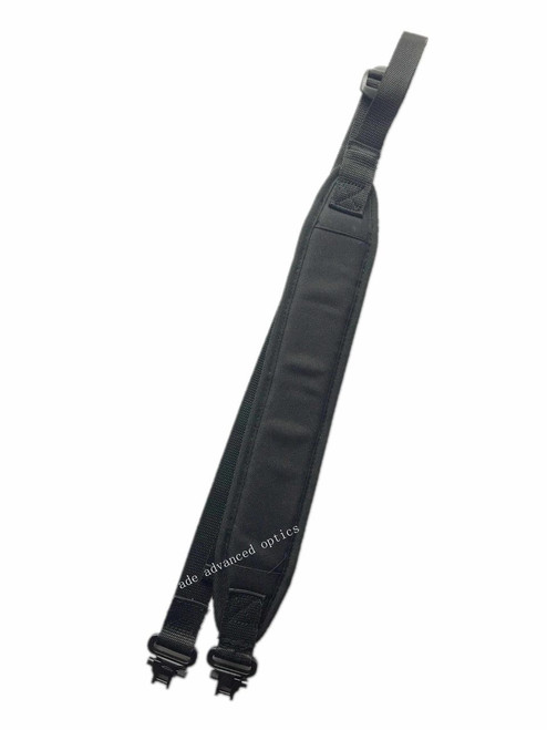 Black! Hunting Rifle 2 Point Sling Mil-Spec Swivels, Shoulder Strap