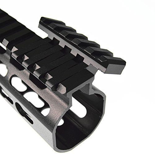 Tactical Extremely Low Profile Offset rail mount for Picatinny Rails laser black