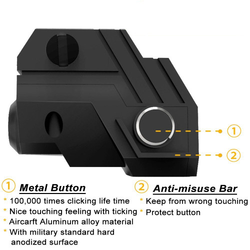 Rechargeable Ultra Compact RED Laser for pistol, rifle, shotgun