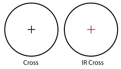 Ade Advanced Optics BE1-3X30IR Premium Illuminated Red Cross Electro Sight Riflescope, 1-3x30 Rifle Scope