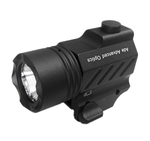 STROBE- SUPER SUPER COMPACT 400 LUMEN FLASHLIGHT FOR RUGER 9 E, SR9, SR22, WALTHER CCP PK380 SPRINGFIELD, GLOCK, HK BERSA,BERETTA,TAURUS,WALTHER,SIG SAUER, PISTOL