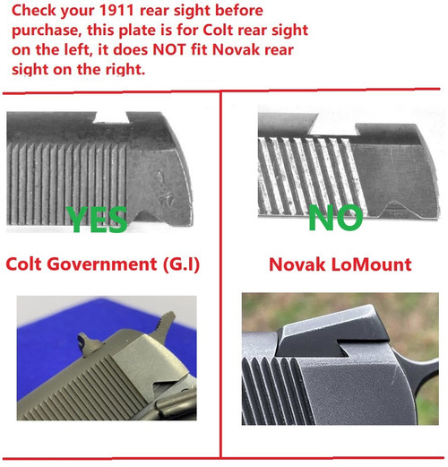 Ade RD3-006B GREEN Dot Reflex Sight for 1911 Pistol with COLT GI  Rear Sight