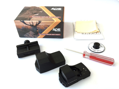 Ade RD3-006B GREEN Dot Compact Reflex Sight  + Optic Mounting Plate for Springfield XD, MOD.2,XDm,XDS,XDE, Hellcat(Non-OSP) Pistol