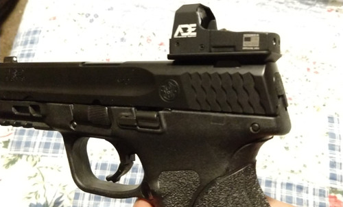 Ade RD3-006B GREEN Dot Reflex Sight + Optic Mounting Plate for SW Smith Wesson MP/MP 2.0 Shield/Zigana PX9 Pistol + Standard Picatinny Mount