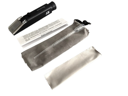 Ade Advanced Optics Abrewgo Automatic Temperature Compensation 0-32% Brix +1.000-1.120 Specific Gravity Dual Scale Refractometer