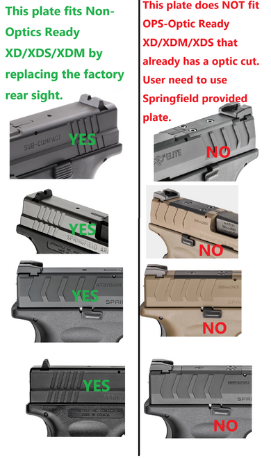Ade RD3-012 Waterproof RED Dot Compact Reflex Sight  + Optic Mounting Plate for Springfield XD, MOD.2,XDm,XDS,XDE, Hellcat(Non-OSP) Pistol