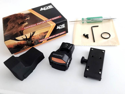 Ade Advanced Optics RD3-015 Zantitium RED Dot Reflex Sight Pistol + Optic Plate for Beretta M9 22LR/92FS/92AF/M9/SAR B6C
