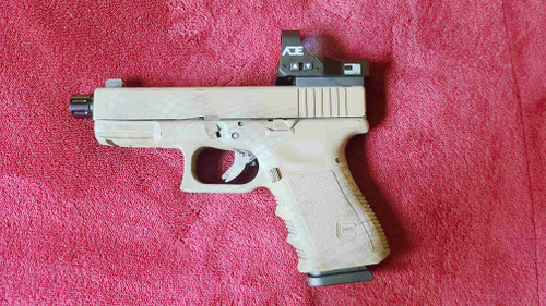 Ade RD3-015 Zantitium RED Dot Reflex Sight  + Optic Mounting Plate for All GLOCK (Non-MOS) Standard models Canik TP9SF TP9SA and Taurus GX4, G3C & G3 with factory steel sights pistol