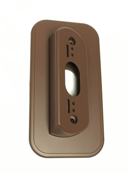 Ade Advanced Optics Wall Plate with 30 Degree L/R Wedge Angled Mount for Nest Hello Doorbell - Coffee