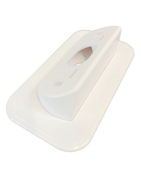 Ade Advanced Optics Wall Plate with 30 Degree L/R Wedge Angled Mount for Nest Hello Doorbell - WHITE