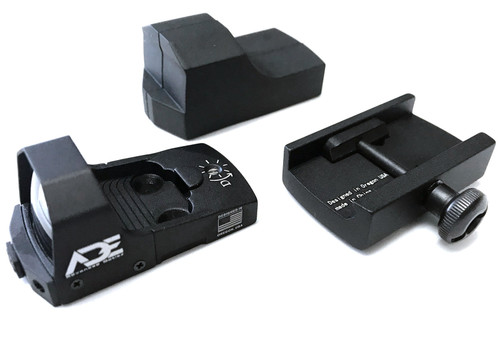 Ade Advanced Optics RD3-006B GREEN Dot Sight + Optic Mounting Plate for SR9,SR9C,SR40C,SR40,SR45 Pistol + Picatinny Mounting Plate