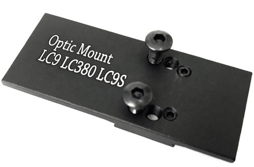 Ade Advanced Optics RD3-006B GREEN Dot Reflex Sight + Optic Mounting Plate for Ruger LC9,LC380,LC9S Pistol + Picatinny Mounting Plate