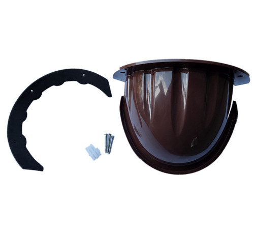 Universal Sun Rain Shade Camera Cover Shield for Nest IQ/Ring/Arlo/Dome/Bullet Outdoor Camera - Coffee